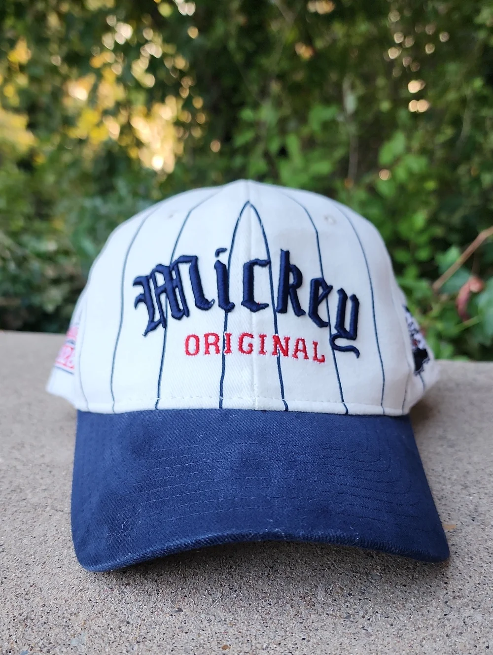 Collectible Mickey Original Adjustable Striped Baseball Hat
